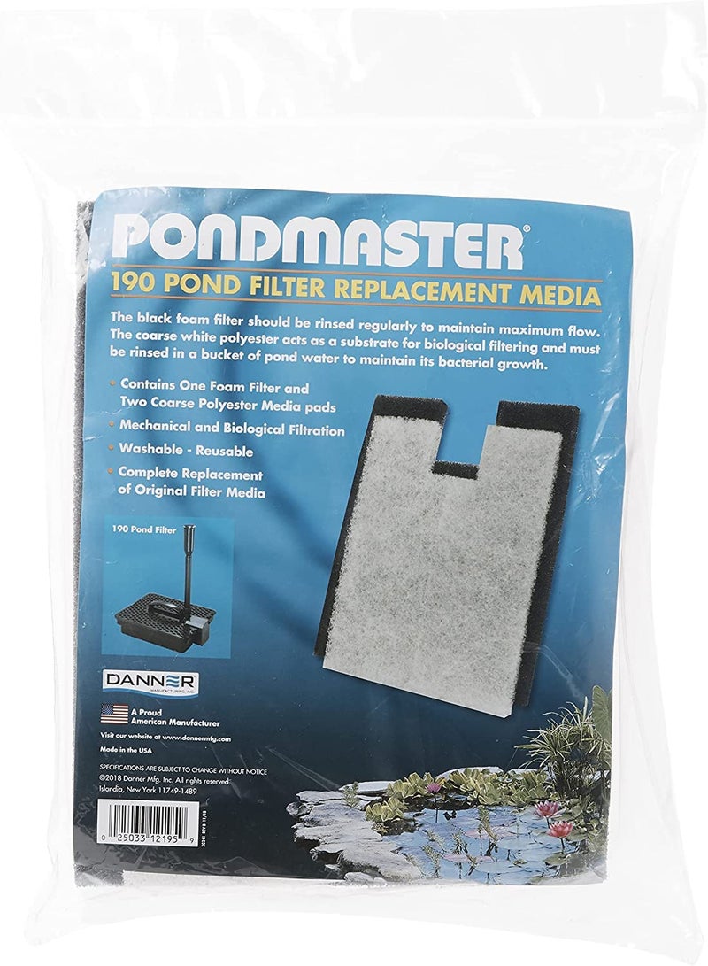PONDMASTER Danner Pondmaster Coarse Foam Pad Replacement Filters #12195 (3 Packages) - Image 4
